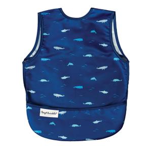 Tiny Twinkle Mess Proof Baby Bib for Boys | Waterproof Toddler Bib for Eating | Baby Apron for Feeding, Machine Washable | Perfect Shower Gift (Ocean Life, 2-4Y)