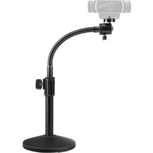 Puroma Webcam Stand Goose-Neck Mount Stand Upgraded Desktop Stand for Logitech Webcam C922 C930e C920S C920 C615 and Other Webcam with 1/4" Thread