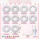Simgoing 20 Set Donut Ceramic Painting Kit DIY Ceramic to Paint Your Own Donut Figurines Unpainted Plaster Arts and Craft for Adults Birthday Party Favors