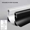 JARBIH 3.3Ft/1 Meter Led Aluminum Profile Light Linear, Led Channel Holder, 10PACK