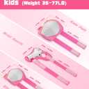 Kids Protective Gear Set, Knee and Elbow Pads with Wrist Guards for Ages 3-8 Year Toddler, 3 in 1 Enhanced Material Protective for Skating Cycling Bike Roller Scooter, Includes Organizer Bag