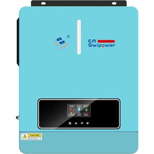 3600W Pure Sine Wave Solar Inverter with 120A MPPT Charge Controller - 24V DC to 110V AC Converter for RV, Home Backup and Off-Grid Systems