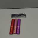 3 Pack Slim Pocket Reading Glasses for Men Women Blue Light Blocking Compact Readers Spring Hinge Metal Frame (Red Pink Purple)