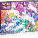 Mudpuppy Unicorn Magic â€“ 100 Piece Jigsaw Puzzle with Colorful and Fun Illustrations of Sparkling Unicorns for Children Ages 5 and Up