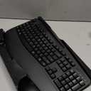 Wireless Keyboard and Mouse Combo, 2.4G Full Size Wave Keys Ergonomic Keyboard with Wrist Rest, Phone Holder, 3-Level DPI Wireless Silent Mouse with 6-Buttons, for Windows, Mac OS, Laptop, PC (Black)