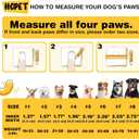 4 x Hcpet Dog Shoes for Dogs, Dog Booties for Dogs, Anti-Slip Dog Boots & Paw Protectors for Hot Pavement Winter Snow Hiking with Reflective Straps Khaki Size 6, 4PCS