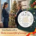 3 x Thank You Gifts for Women 2025, Appreciation Gifts for Coworkers, Mentors, Managers, Teachers, Friends, Moms, Ceramic Ornaments for Inspirational Christmas Decorations