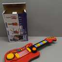 Kids Guitar Toy for 3 Year Old Boy Birthday Gift 2-in-1 Electric Guitars & Piano for Toddlers 2-4 Light Up Music Toys for 3 4 5 Year Old Boys Girls Gifts