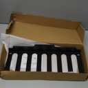 JNIHEEP Olympic Barbell Hanger,Garage Gym Bar Wall Rack,Vertical Barbell Mount Rack,Black Powder Coated,Space Saving Commercial or Home Gym Accessory,Holds Under 33mm Bar Size (Black 8 Hooks)