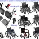 Wheelchair elevating Leg Rest with Padded Calf Pads,Foot Rest,for Drive Reclining and Standard Wheelchair, Transport Chair. Universal Replacement Parts, T94(1pr,Black)