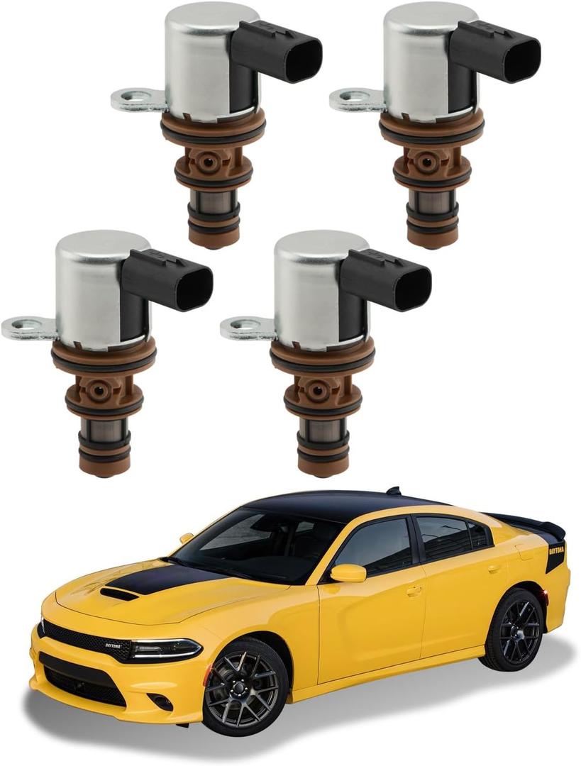 53022298AA Engine Multiple Displacement Solenoid 5.7 6.4 L, Compatible with 2010-2024 Chrysler 300/Dodge Challenger Charger Durango Ram 1500 2500 3500/Jeep Commander Grand Cherokee Wrangler, 916-592XD