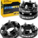 Dynofit 1.5in 6x135 Hub-Centric Wheel Spacers for F150, 87.1mm Hub Bore, M14x2.0 Thread, Forged 6-Lug Wheel Adapters for 2015+ F-150, Expedition & Navigator, Set of 4 Pcs Spacers
