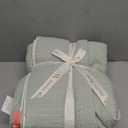 Amlie Home Waffle Cooling Comforter Queen Size, Q-Max 0.45 Reversible Lightweight Cooling Blanket for Hot Sleepers, Silk Breathable Bedding for Night Sweats, 90"x90", Sage Green