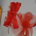 dressfan Wide Brim Fascinator Derby Hats for Women,20s Detachable Flower Hat with Headband for Derby Church Wedding Tea Party