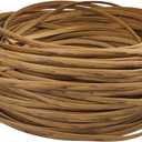 Feyart 40m/131ft 7mm Light Wood Wicker Repair Kit, PE Rattan Repair Kit for Wicker Chair Fixing, Patio Furniture Repair