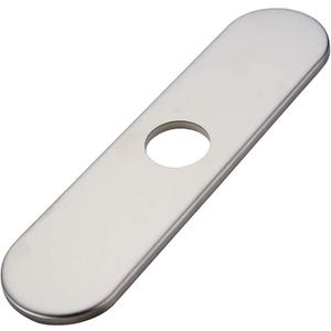 Brushed Nickel Faucet Plate, Greenspring Sink Hole Cover, Faucet Deck Plate Round 10" Bathroom or Kitchen Sink Faucet 1 or 3 Hole Cover Deck Plate - Sink Faucet Hole Cover for Vanity Sink Faucet