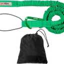 E-Bike/Adult Connect Strap Bike Bungee Tow Rope | MTB & Cycling Stretch Pull Strap | Compatible with Any Bicycle (Adult Green Connect Kit) - Made in The USA