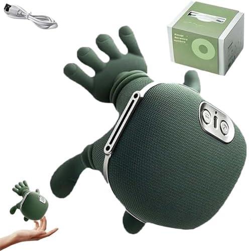 Neck Massager, Neck and Shoulder Pro, Upgraded Hand Shoulder & Neck Massager with Heat, Electric Masajeador en Forma de Mano, Real Hand Massagers for Muscles, Like Fingers (A)