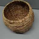 Cabilock Handwoven Hyacinth Planter Basket, Natural Woven Rattan Storage Basket for Small Plants, Eco-Friendly Indoor & Outdoor Decorative Pot Cover for Farmhouse, Boho Home Decor