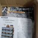 ROJASOP Portable Shoe Rack Organizer, 72 Pairs Covered Shoe Rack Shoe Organizer for Closet Entryway 12-Tier Shoe Storage Cabinet Space Saver Closed Shoe Organizer Cabinet with Doors (Black)