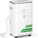 Dehumidifier for Basement with Drain Hose 4500 Sq.Ft - 50 Pint 1.7 gal Tank | Dehumidifier for Home Bedroom Bathroom Ultra Quiet 40 db with 24H Timer Auto Shut Off Ideal for Large Room