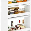 IBUYKE Slim Storage Cart 5.9" W, Rolling Organizer Trolley for Small Spaces, 4-Tier Laundry Cart with Handle, Slide Out Utility Cart for Kitchen, Living Room, Laundry,Narrow Places,White WST005W