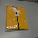 LAZAWG Rain Jacket Women Rain Coat with Hood Lightweight Breathable Waterproof Raincoat for Hiking Outdoor Travel (Medium, Zipper Yellow)