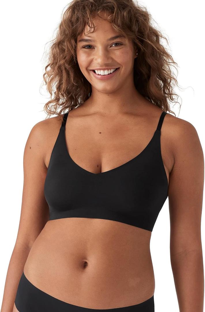 True & Co Women's True Body Boost Triangle Convertible Strap Bra (X-Small, Black)