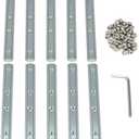 10PCS Straight Line Inside Connector Joint Bracket Length 3.9 Inch with M5 Screws for 6mm T Slot Aluminum Extrusion Profile 2020 Series