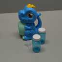 Dinosaur Bubble Machine Toys for Toddlers: Battery-Operated Bubble Maker with Bubble Solution for Kids - Perfect for Outdoor Parties, Yard Fun - Idea Kids Gift for Easter Christmas Birthday (Blue)