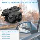 924-415 Power Mirror Adjustment Motor Compatible with Ford, Acura, Honda, Lincoln, Mercury Selected Vehicles, Replaces 6U5Z17D696D, 76210STXH02, 76210STXH03 Power Mirror Adjustment Motor