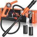 Portable Fuel Transfer Pump, Battery Powered Siphon Pump for Gasoline, Fuel, Gas, Diesel, Water Transfer, 3.0 GPM Flow Oil Extractor with Powerful Suction Ergonomic Nozzle 39 Inches Hose