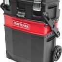 CRAFTSMAN 22-in. Rolling Tool Box with Wheels, Black, Plastic, Lockable (CMST20880)