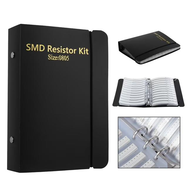 0805 Resistors Kit, 1% SMD Resistor Assorted Folder,170value x 50pcs = 8500pcs,Sample Book Kit for Electronic Components. (Resistor0805)