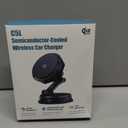 25W Certified for MagSafe Car Mount Charger with LED Light, Wireless Car Charger with TEC & Cooling Fan, 360Rotation Strong Magnetic Phone Holder for Car with 45W Adapter for iPhone 17 Promax