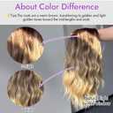 Eawwii Brown to Blonde Short Wavy Wig for Women Lace Hairline Bob Style Synthetic Heat Resistant - Natural Appearance for Everyday Hairstyle 14 Inch