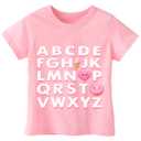 Girls Valentines Day Shirt Toddler Boys Valentine's Shirts for Kids, 2-35T, Short-Sleeve,Love Graphic  (3-4T, I Love U)