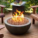 Mr. Fireglass 10 Pounds Red Natural Lava Rock for Indoor Outdoor Gas Fire Pits Fireplaces | Volcanic Lava Stones for Decorating Garden Landscaping, Potted Plants, 0.3"-0.6"