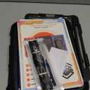 SEYMAC Case for iPad Air 5th/ 4th Generation 10.9 Inch, Full-Body Shockproof Protective Case with Screen Protector, Rotating Stand/Handle/Shoulder Strap/Pencil Holder for iPad Air 5/ Air 4, Black