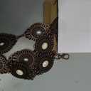 WAYLIT Western-Concho-Belt-Women Cowgirl-Metal-Belts Boho Silver Vintage Turquoise Chain Belt for Dress Jeans