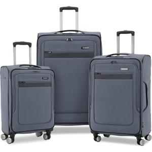 Samsonite Ascella 3.0 Softside Expandable Luggage with Spinner Wheels, 3-Piece Set (20/25/28), State/Black