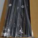 IFELS 2 Pack Heavy Duty Curtain Rods for Windows 66 to 120 Inch, 1 Inch Black Adjustable Curtain Rod Set with Easy Installation and Modern Design (A1,Black,30-120", 2 Pack)