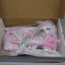 TaroKitc Adjustable Girls Ice Skates for Kids, 4 Size Adjustable Kids Ice Hockey Skates for Girls Boys, Warm Ice Skating Shoes for Outdoor and Rink, Comfortable Lining and Enhanced Ankle Support (Small (10C-13C US) Little Kids)