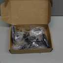 12 Pack - 6 Inch Black Hidden L Shelf Bracket (1/5 Inch Thicked) Iron Floating Shelf Brackets Rustic Industrial Metal Brackets for Shelf Support