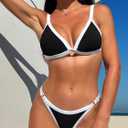 swimall Women's Triangle Bikini Set Sexy Brazilian Sporty Two Piece Swimsuit Cute Bathing Suit