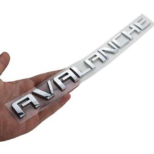 1x Chrome Avalanche Nameplate Emblem Letter Badge Fit for Gm 07-16 Avalanche (Silver)