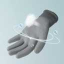 ANDANDA Multi-Package Safety Work Gloves, Seamless Knit Work Gloves with PU Coated, Ideal Work Gloves Men for General Work (Grey-12 Pairs)