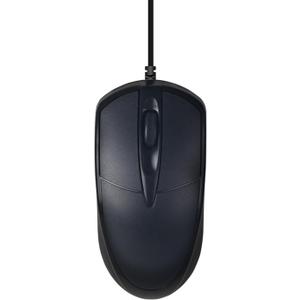 Sleek Body Work Corded Mouse, USB Corded Computer Mouse, Laptop Desktop Laptop Home and Office Mouse, Curved Edge Mouse, Comfortable Feel USB Corded Optical Mouse - Black