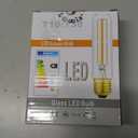 T10 Led Bulb,Dimmable 6W Led Tubular Bulbs, Soft White 3000K, 60 Watt Incandescent Bulb Equivalent, 3000K Soft White, Clear Glass, E26 Base Lamp Bulb, for Cabinet Display Cabinet etc,3 Pack.
