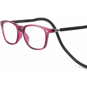 Magnetic Blue Light Blocking Reading Glasses for Presbyopia, Blue Light Filter, and Interchangeable Adjustable Straps (Rosy)